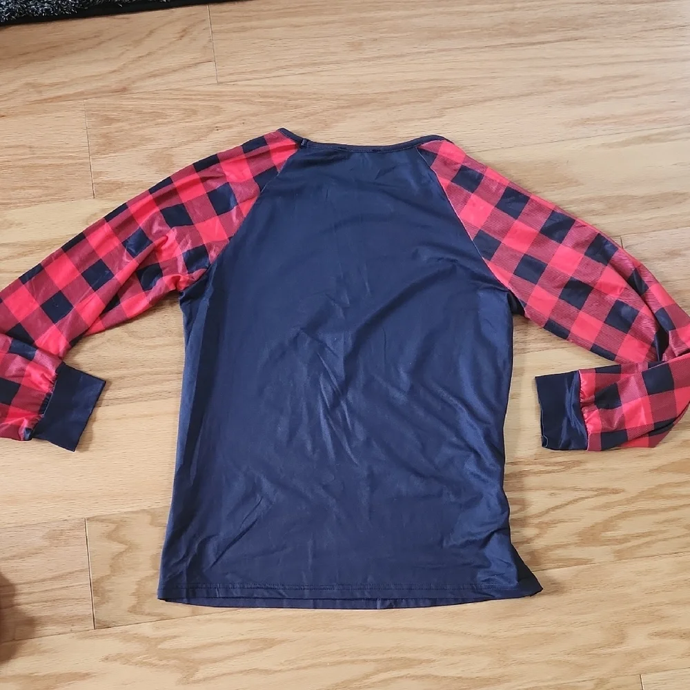 Ekouaer Christmas Pajamas Long Sleeve Matching Sets with Plaid Pants Medium
